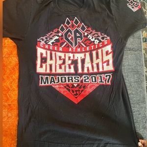 cheer athletics cheetahs t-shirt